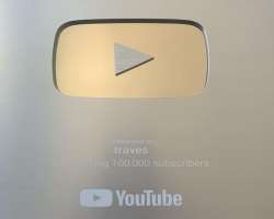 He got the silver button from YouTube for surpassed 100,000 subscribers in August 2019.